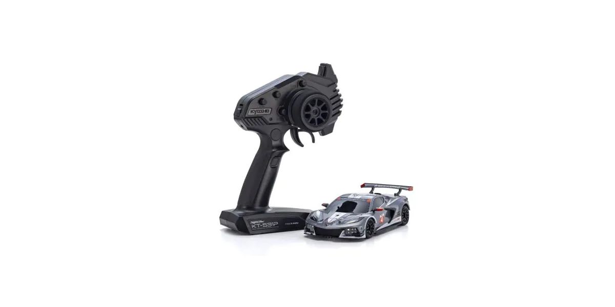 Kyosho Mini-Z RWD Readyset MR-04 Chevrolet Corvette C8.R Gunmetal White
