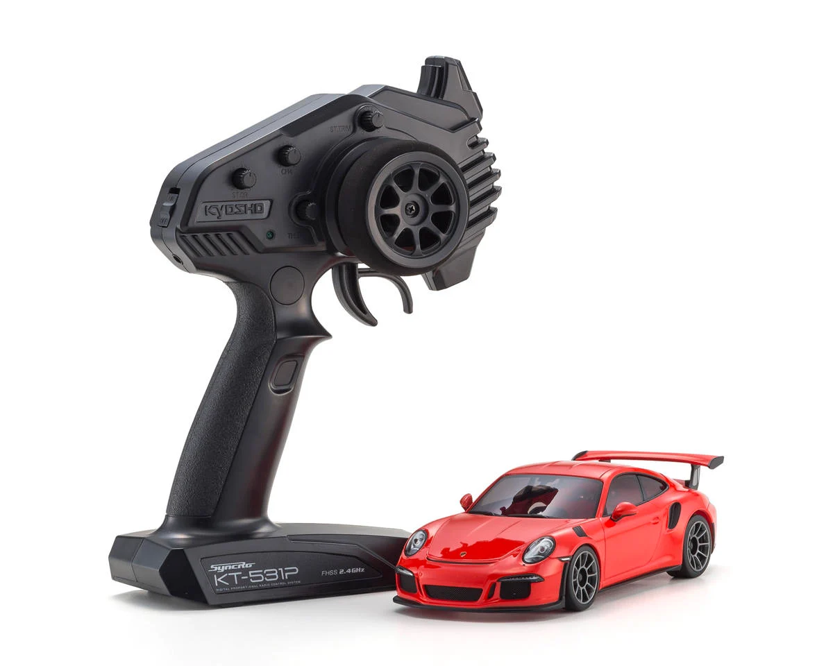 Kyosho Mini-Z RWD Readyset MR-04 Porsche 911 GT3 RS (Lava Orange)