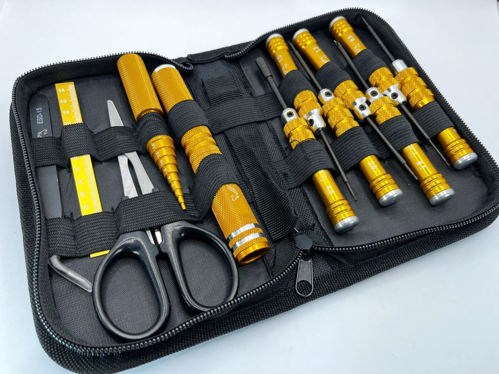 Silver Horse RC Master Tool Kit for Mini-Z and 1/28 Scale (Yellow)
