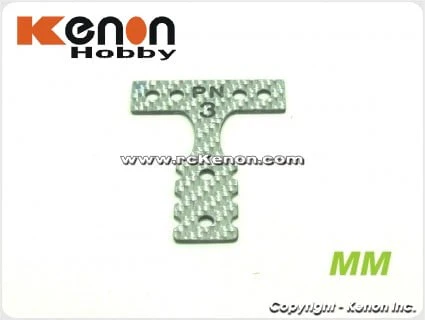 PN Racing MM Silver Carbon T-Plate #3