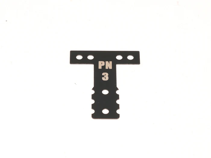 PN Racing MM Spring Steel Black T-Plate #3