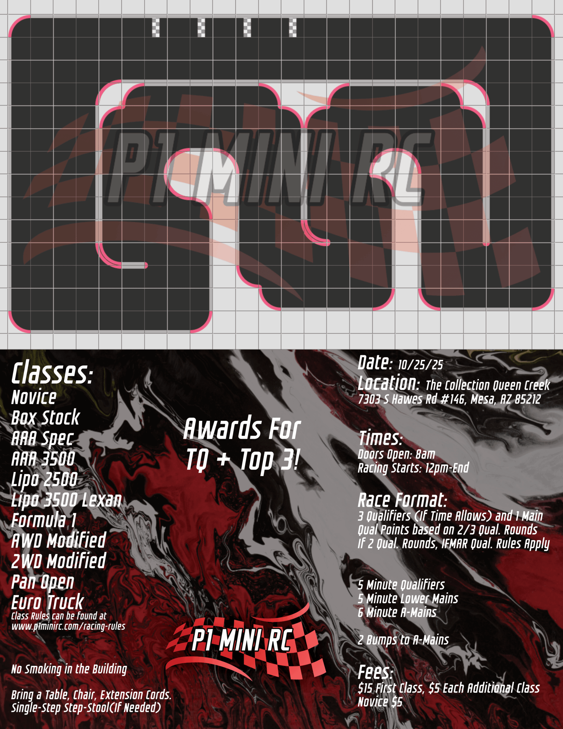 10/25 Mini-Z Club Race Flyer