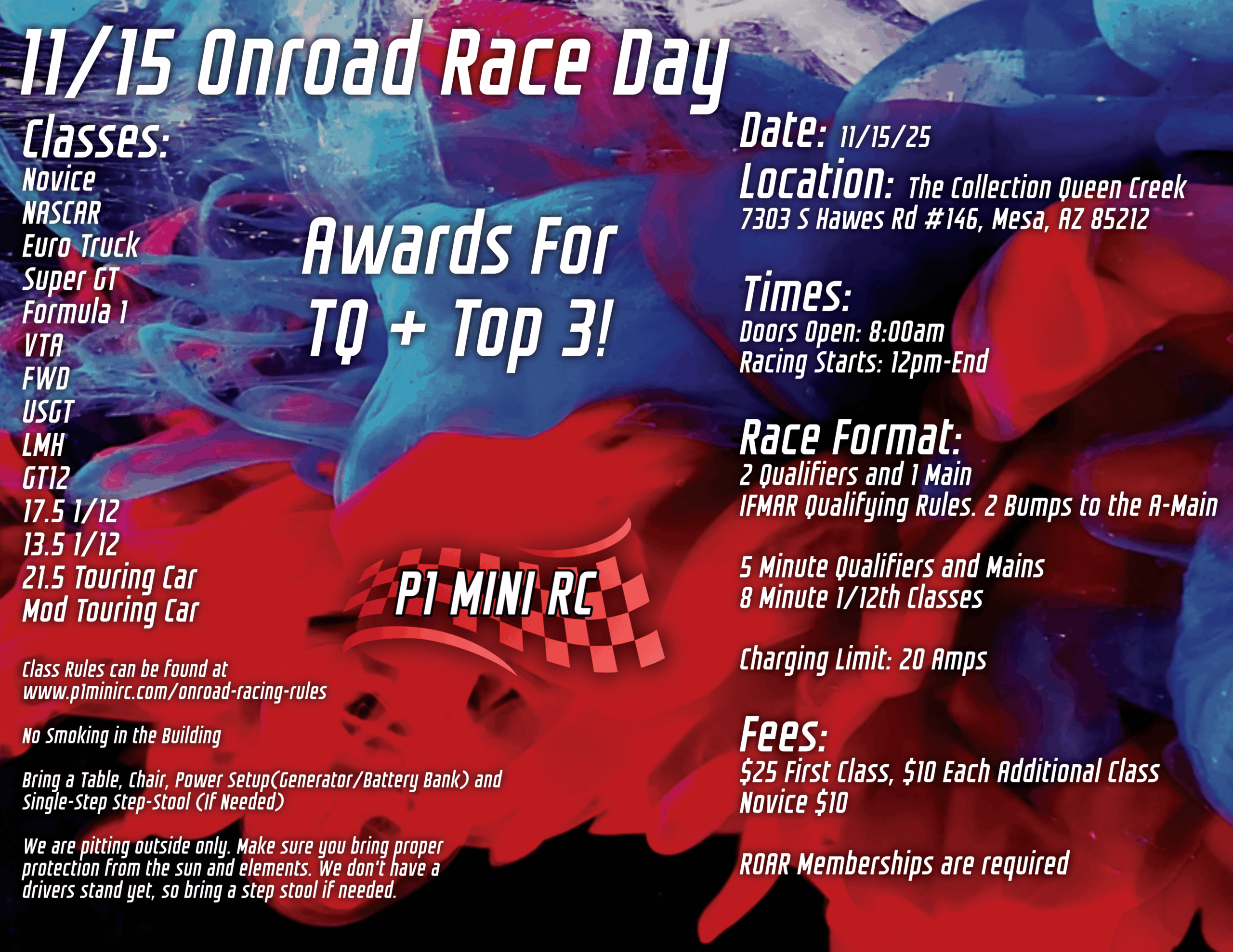 11/15 Onroad Club Race Flyer