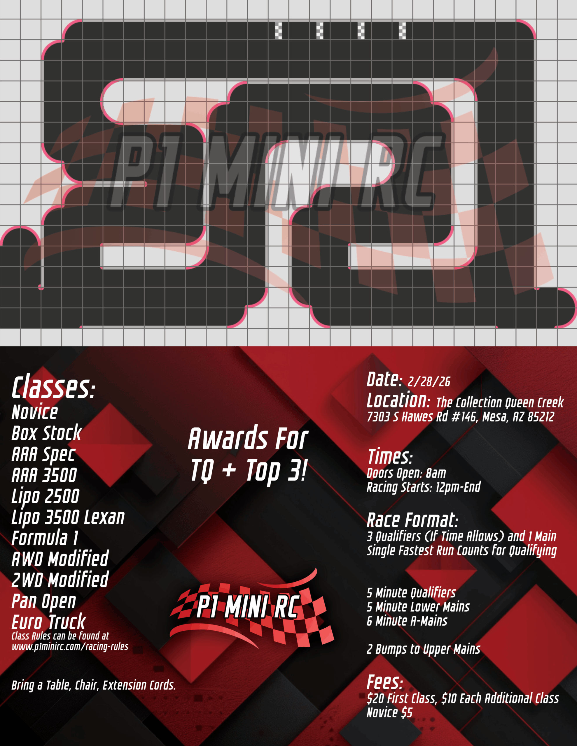 2-28 1:28 Scale Race Flyer