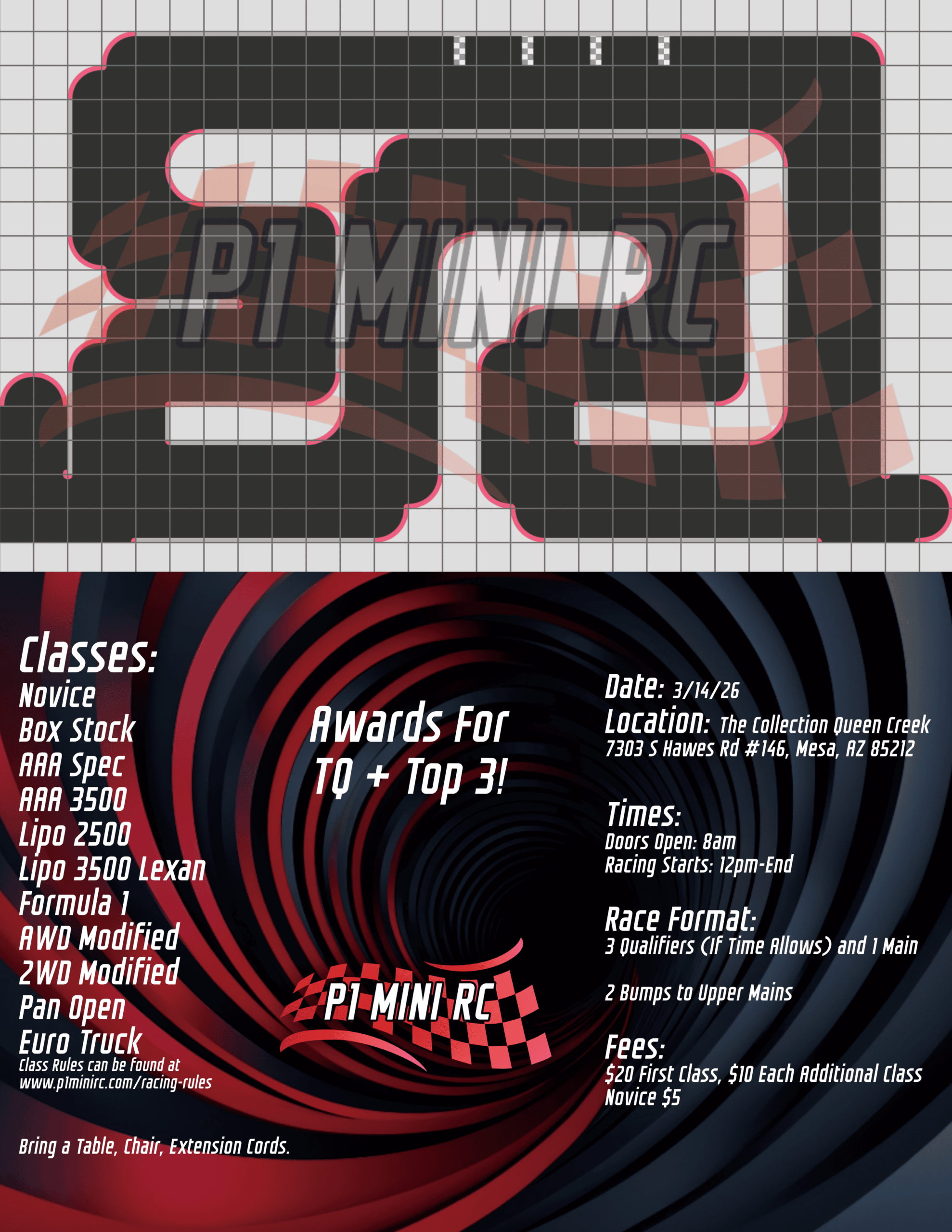 3-14 1:28 Scale Race Flyer