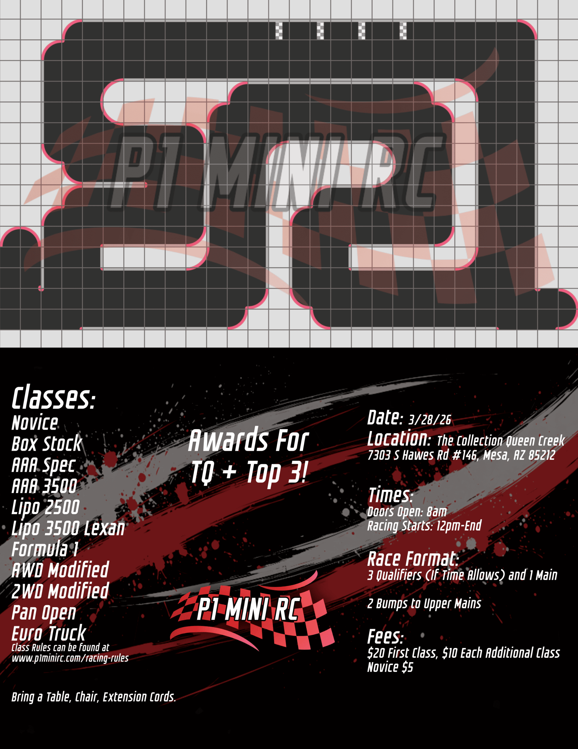 3-28 1:28 Scale Race Flyer