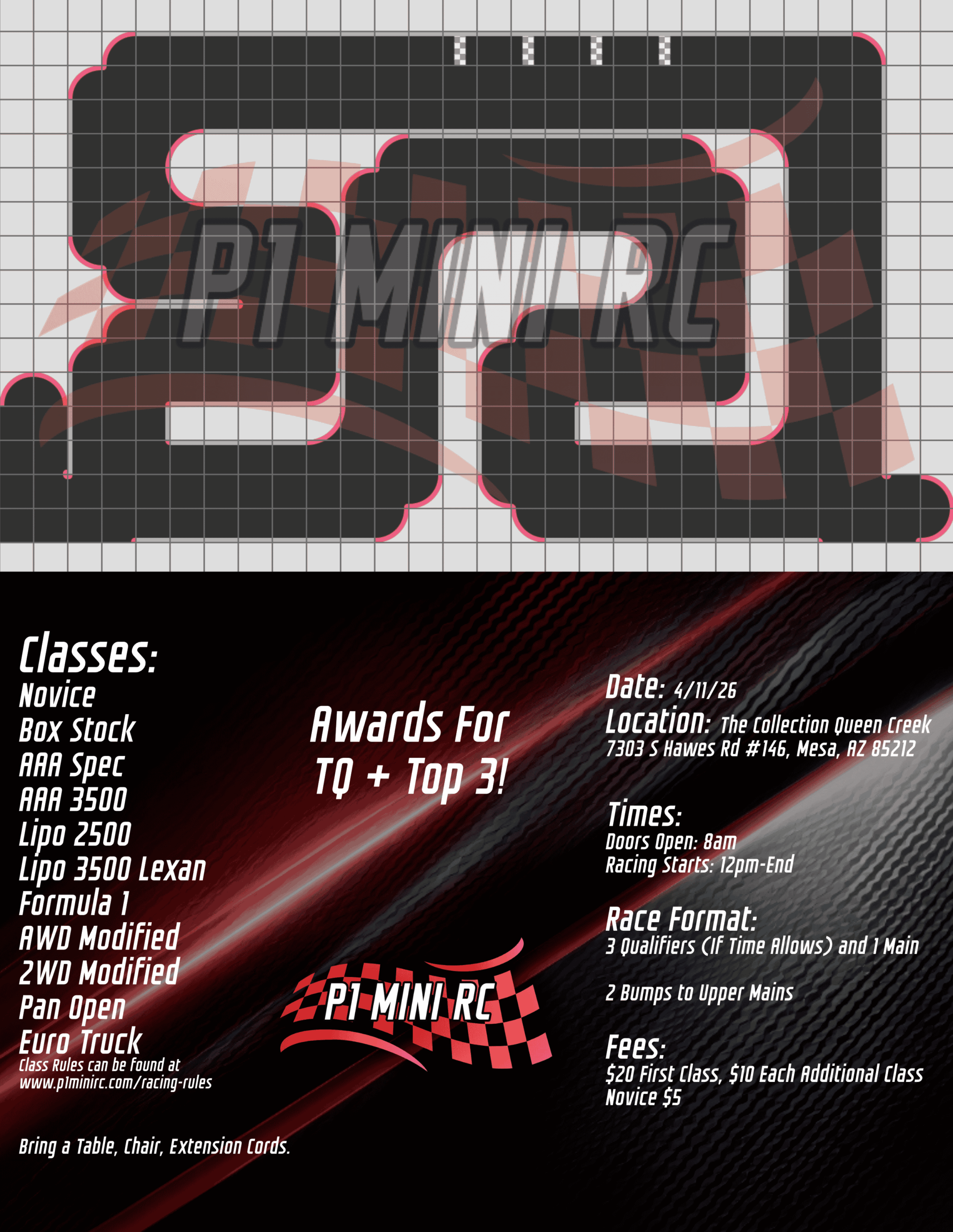 4/11 1:28 Scale Club Race Flyer