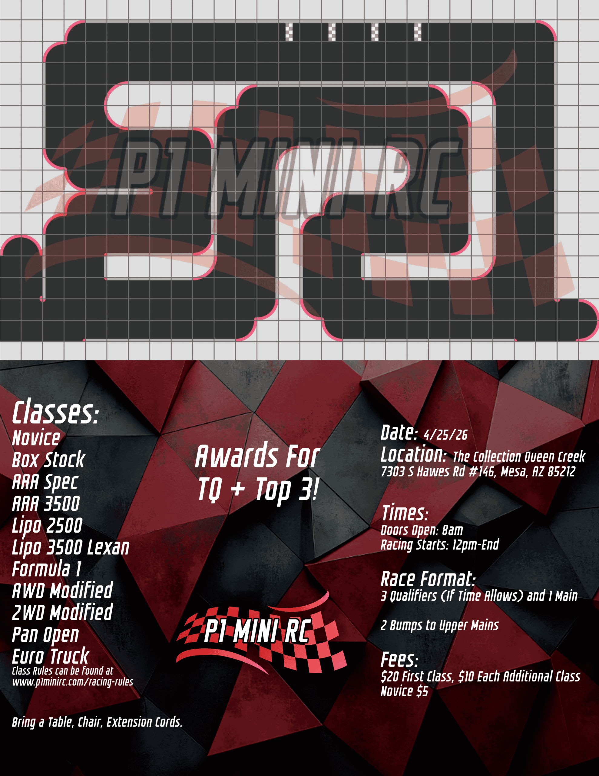 4/25 1:28 Scale Club Race Flyer