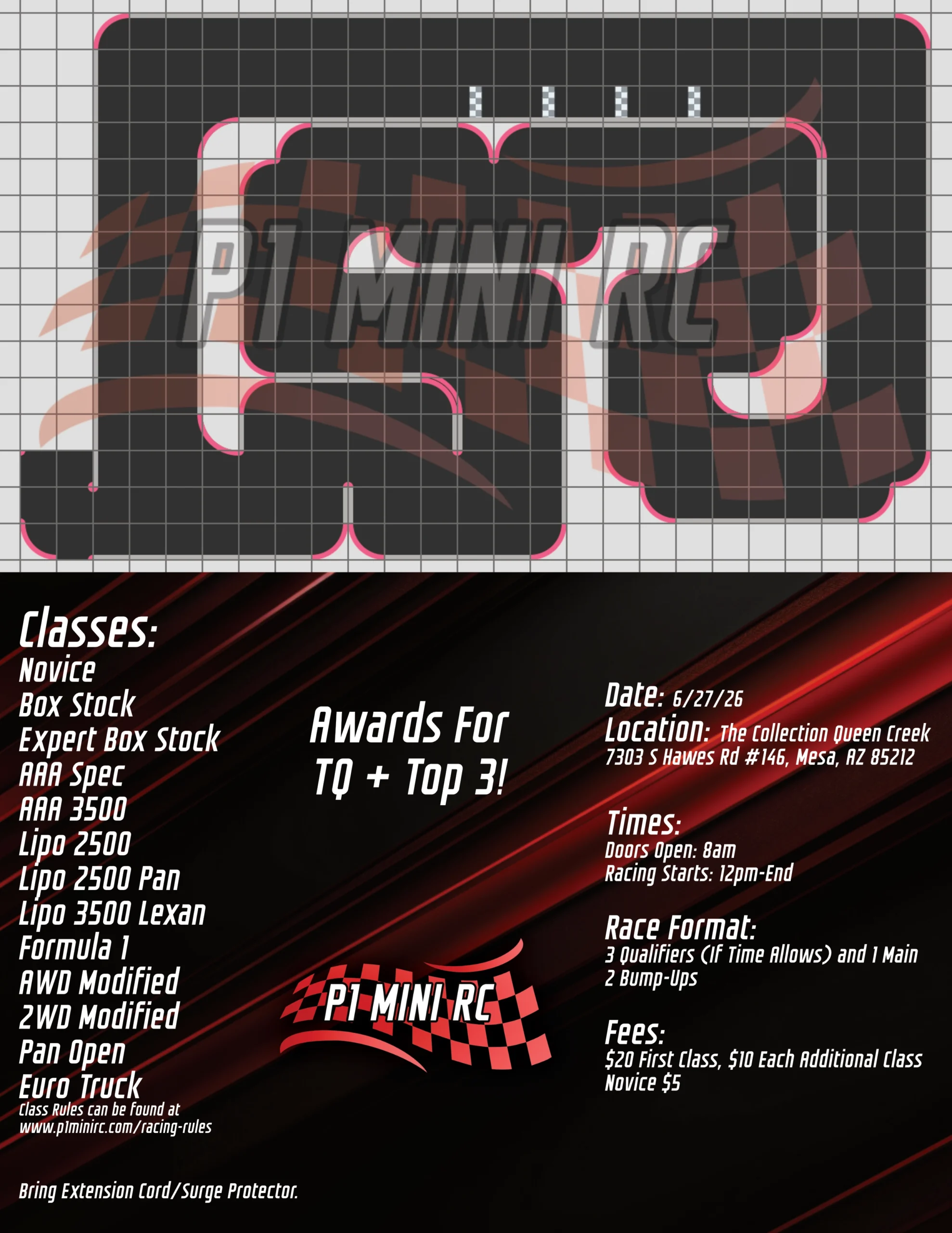 6/27 1:28 Scale Club Race Flyer
