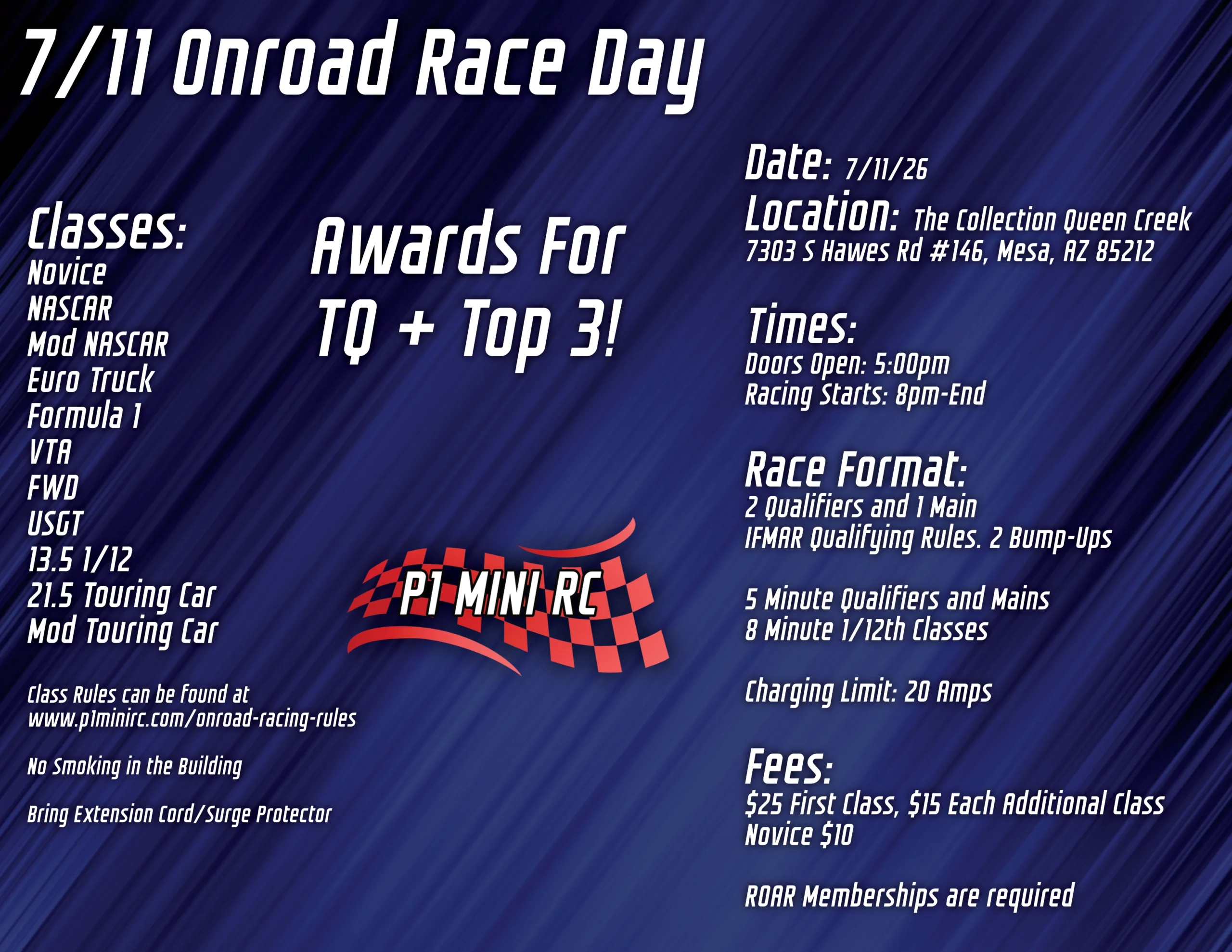 7/11 Onroad Race Flyer