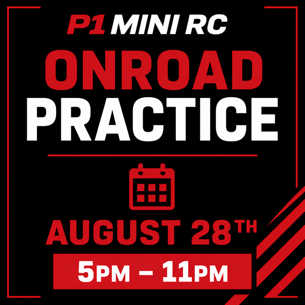 P1 Mini RC 8/28 Onroad Practice