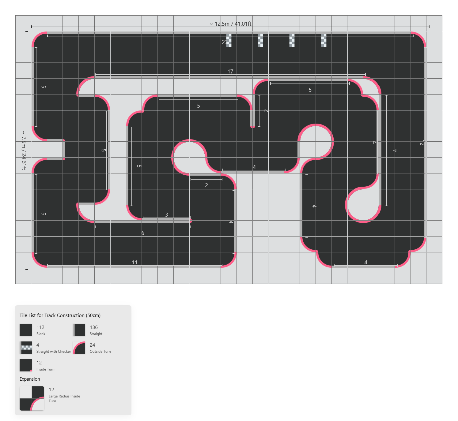 11/22 P1 Mini RC Club Race Layout